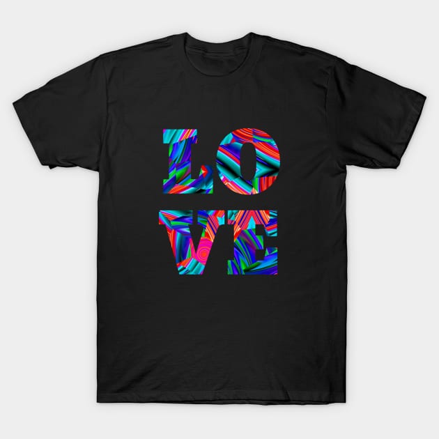 Glitch Art Love Typography T-Shirt by Edongski303 Teepublic Merch